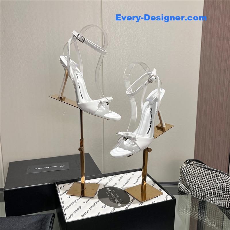 A1exa*der wang logo rhinestone pumps