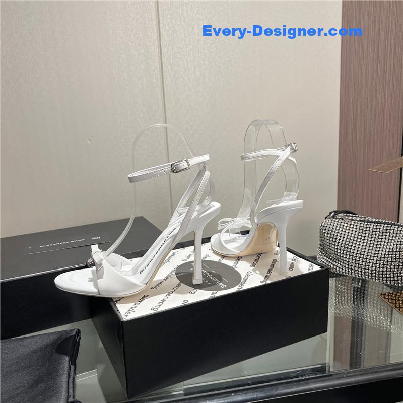 A1exa*der wang logo rhinestone pumps