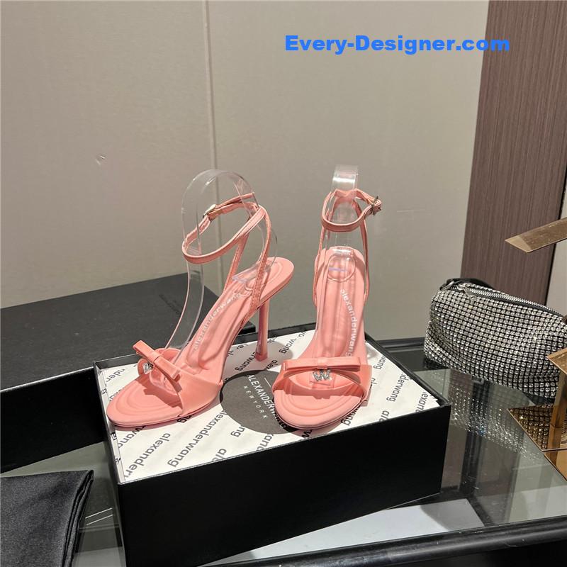 A1exa*der wang logo rhinestone pumps