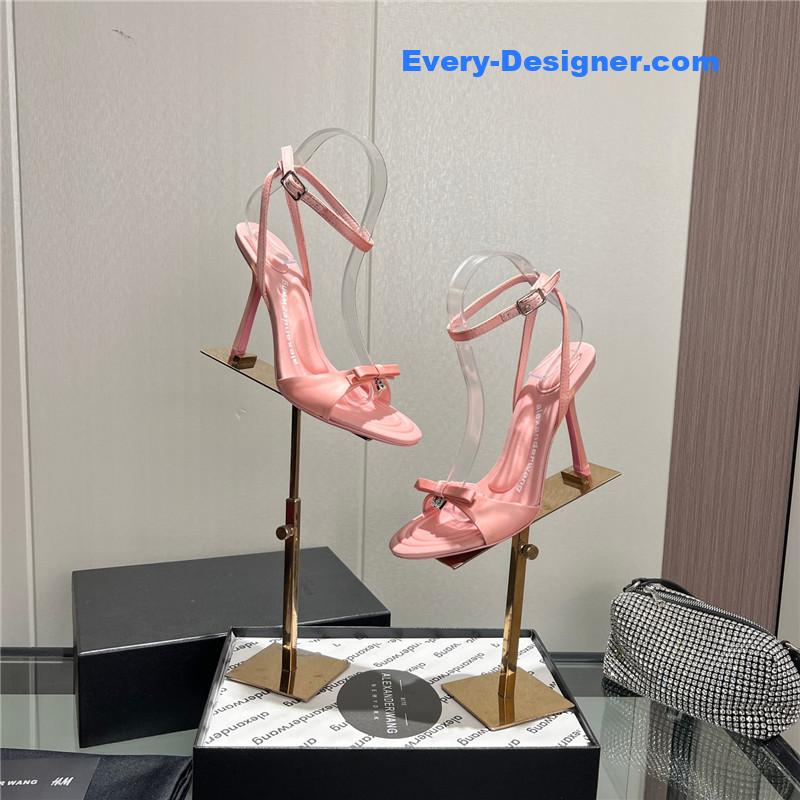 A1exa*der wang logo rhinestone pumps