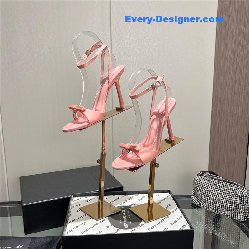 A1exa*der wang logo rhinestone pumps
