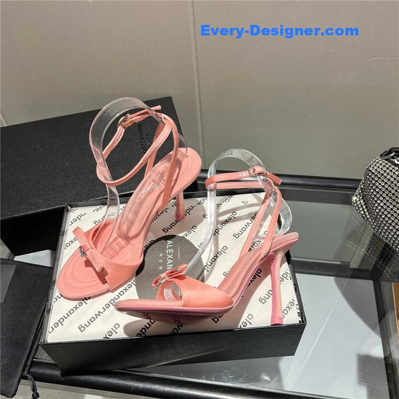 A1exa*der wang logo rhinestone pumps