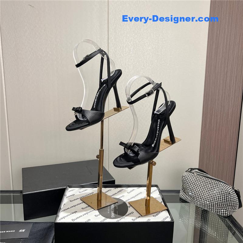 A1exa*der wang logo rhinestone pumps