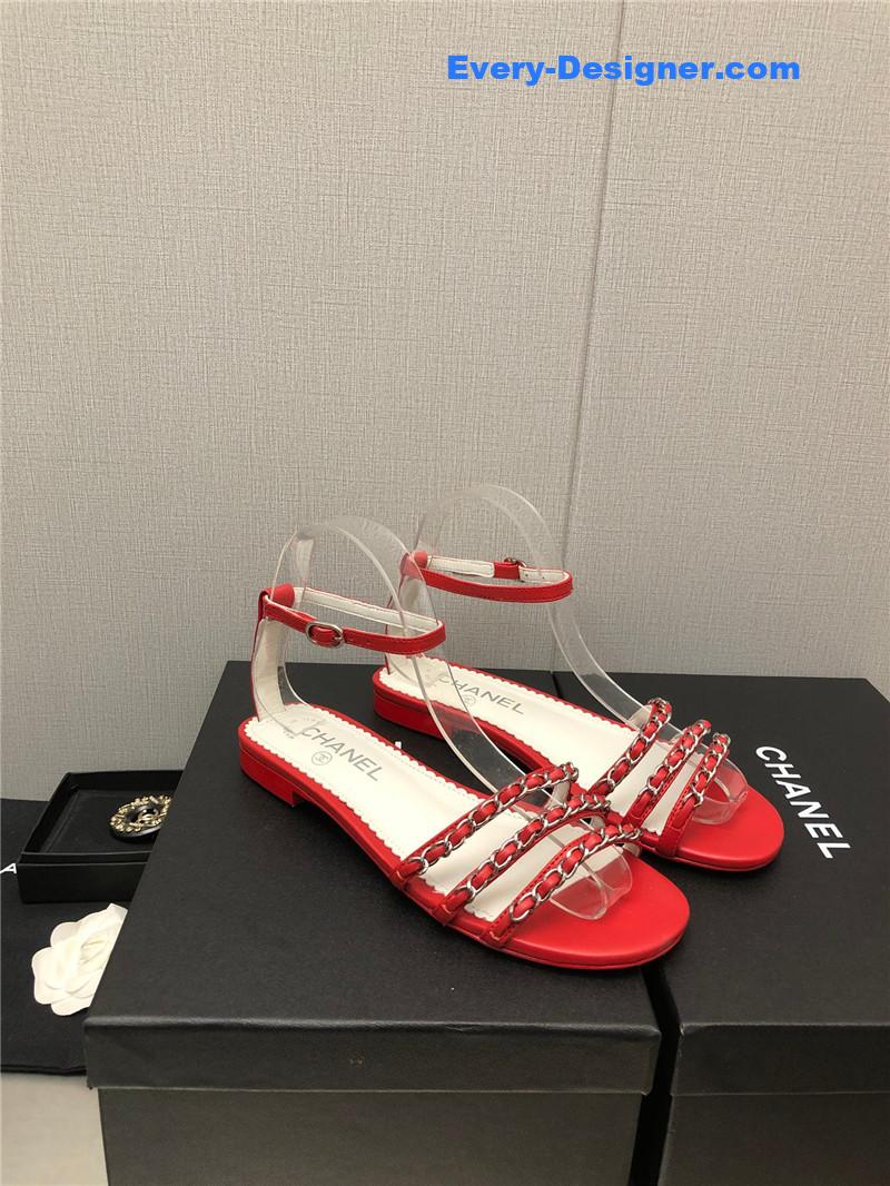 CC new chain flat sandals