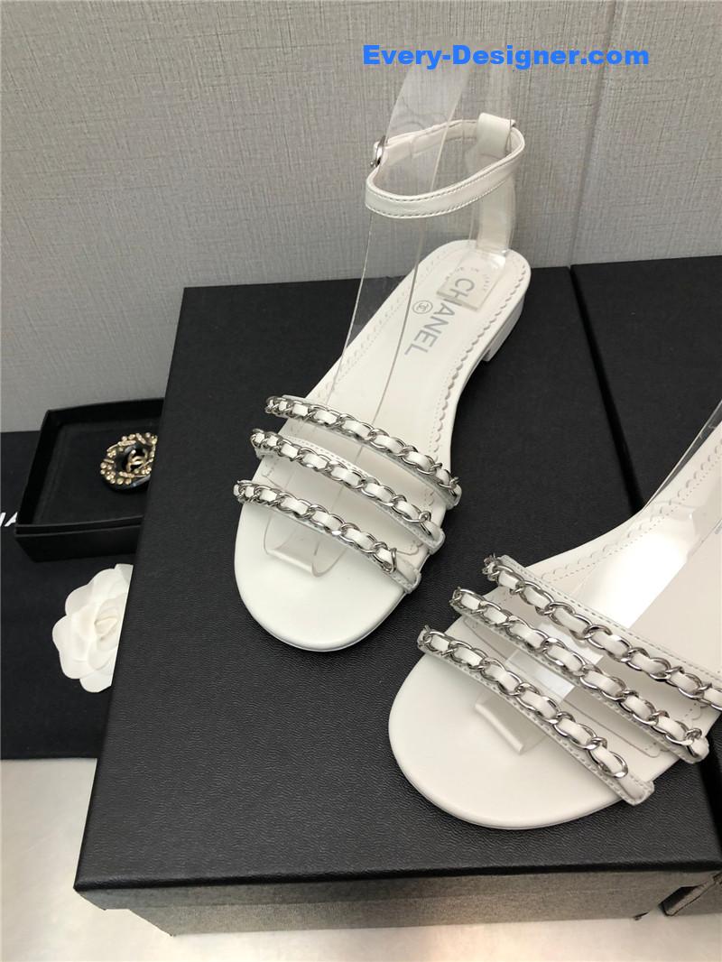 CC new chain flat sandals