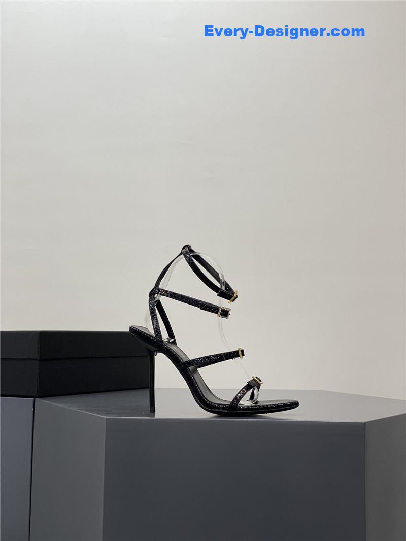 y51 high-heeled sandals with D1am0nd buckle