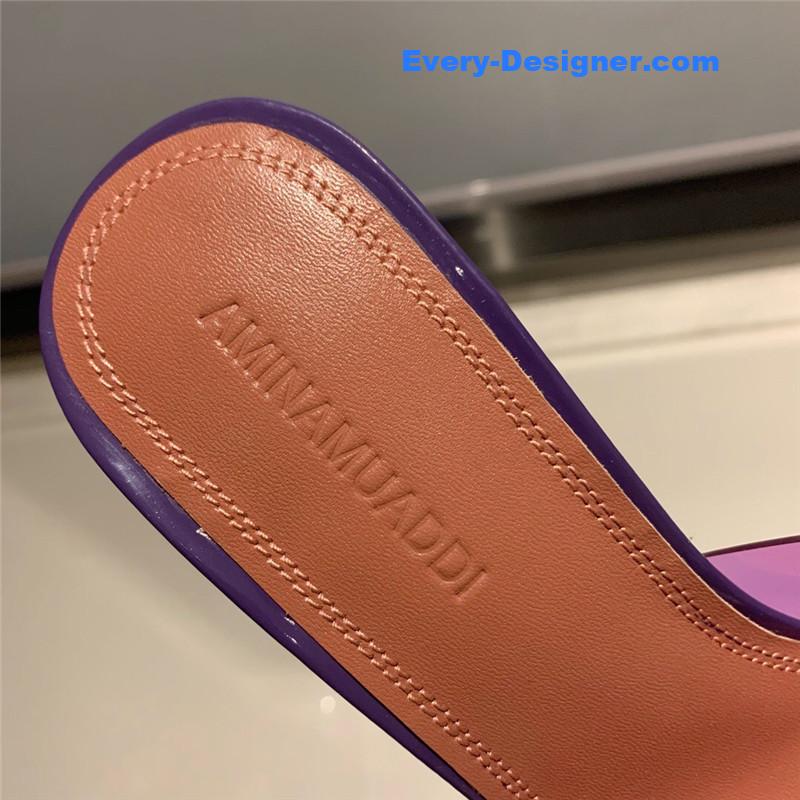 i Wedge transparent bottom slippers