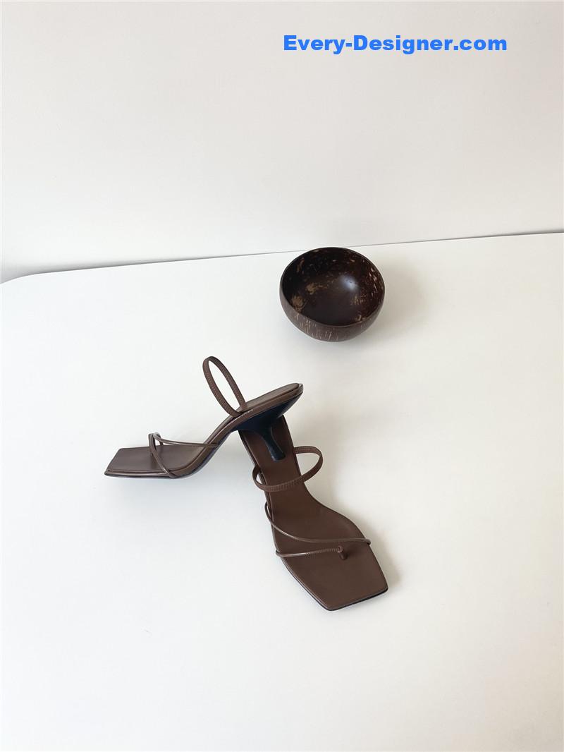 T    new strappy sandals with high heels