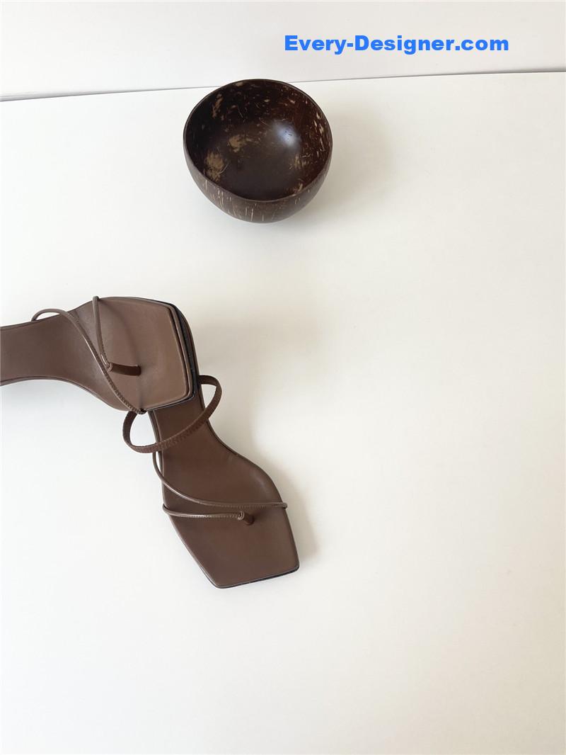 T    new strappy sandals with high heels