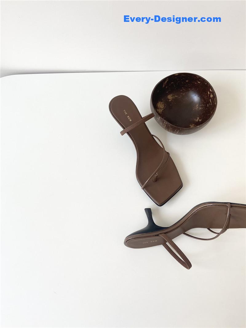 T    new strappy sandals with high heels