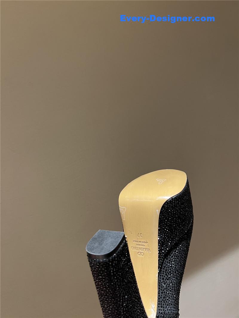 valentino sky high platform pumps in patent leather