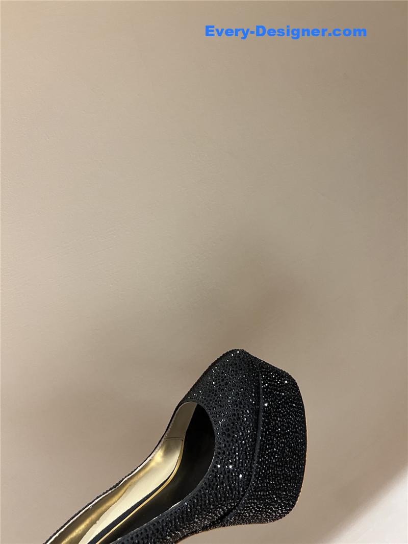 valentino sky high platform pumps in patent leather