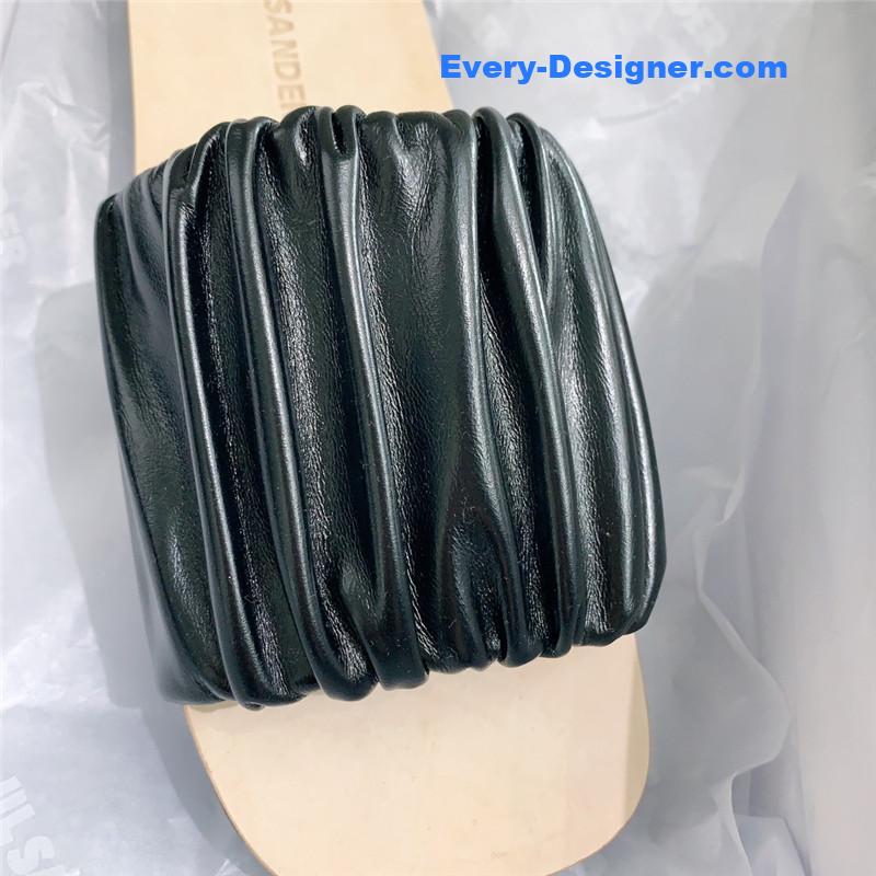 jil sander new pleated petal slippers