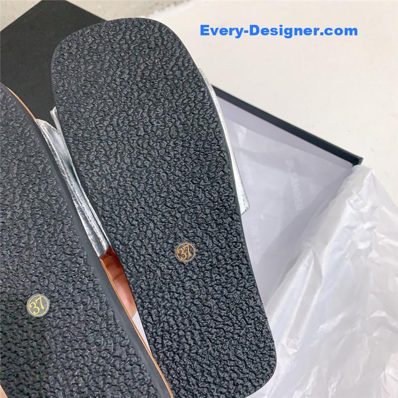 jil sander new pleated petal slippers