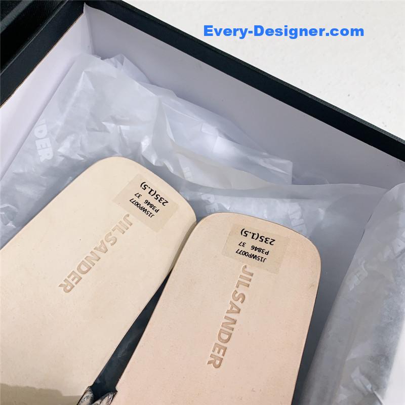 jil sander new pleated petal slippers