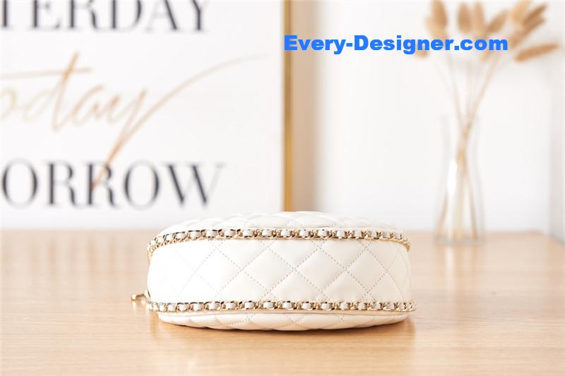 Ch**el small hobo bag white