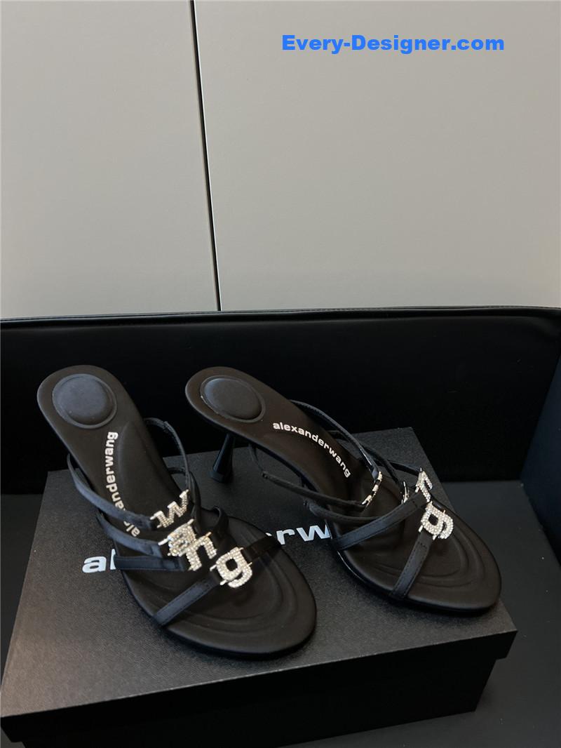 alexander wang new high heel slippers