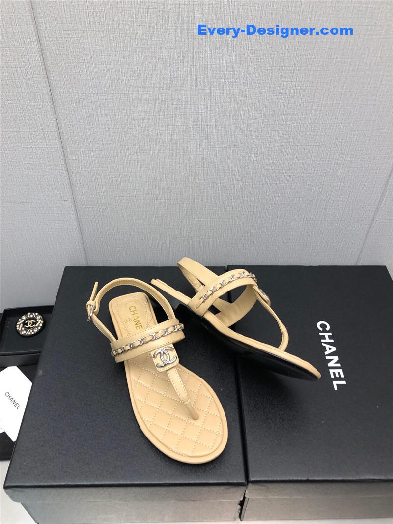 CC new C buckle chain sandals