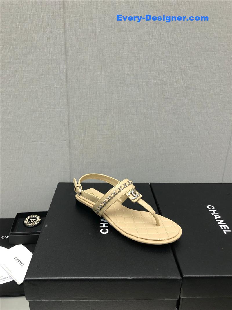 CC new C buckle chain sandals