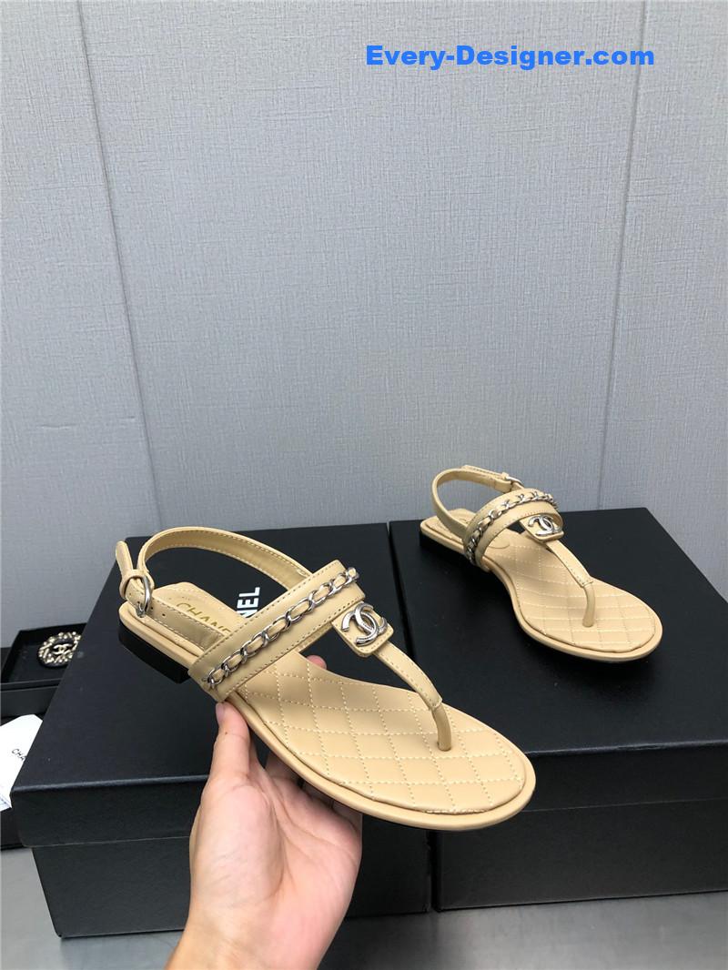 CC new C buckle chain sandals