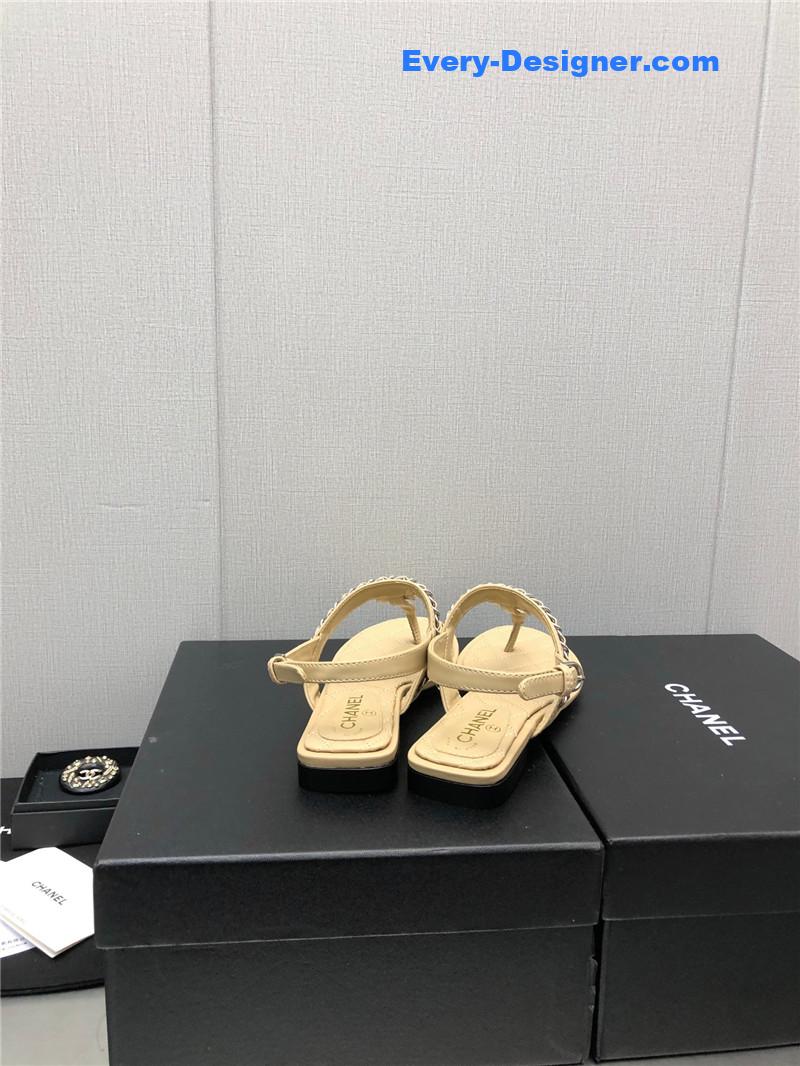 CC new C buckle chain sandals