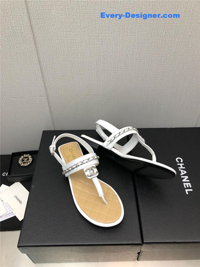 CC new C buckle chain sandals