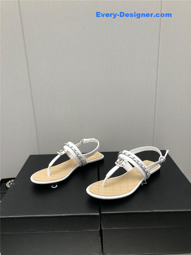 CC new C buckle chain sandals
