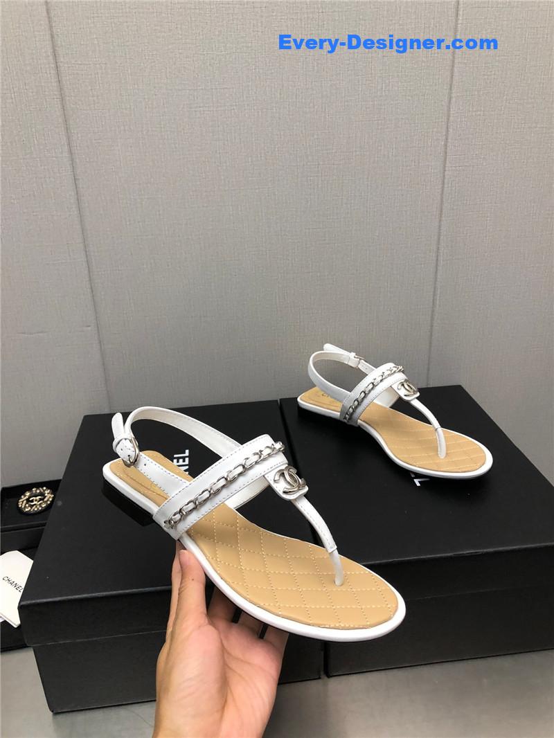 CC new C buckle chain sandals