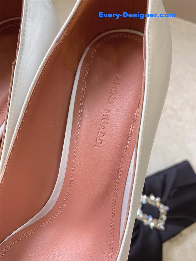 Amina Muaddi New Arrival Crystal Pumps