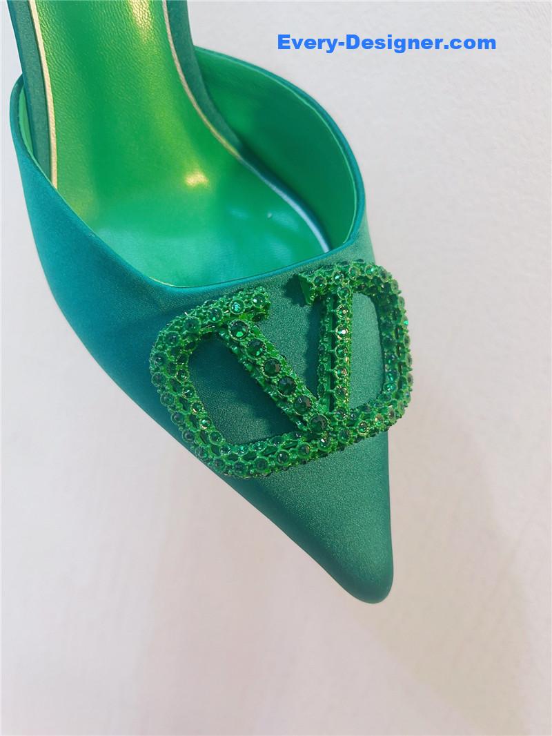 Va1e*ntin0 spring summer all-match high-heeled slippers