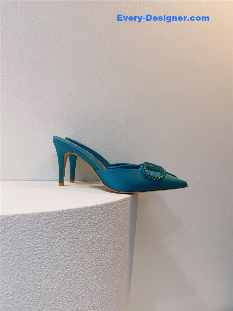 Va1e*ntin0 spring summer all-match high-heeled slippers