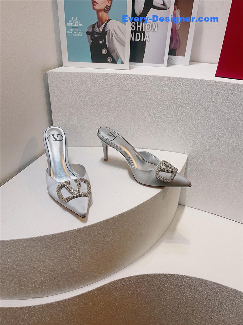 valentino spring summer all-match high-heeled slippers