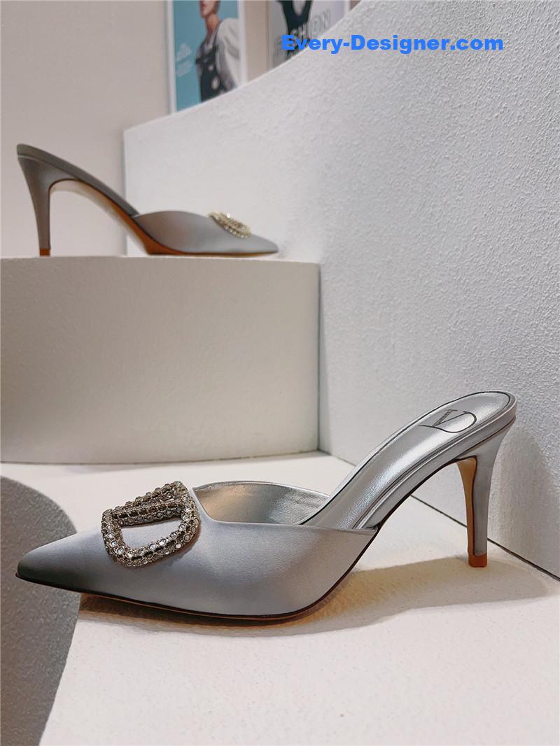 Va1e*ntin0 spring summer all-match high-heeled slippers