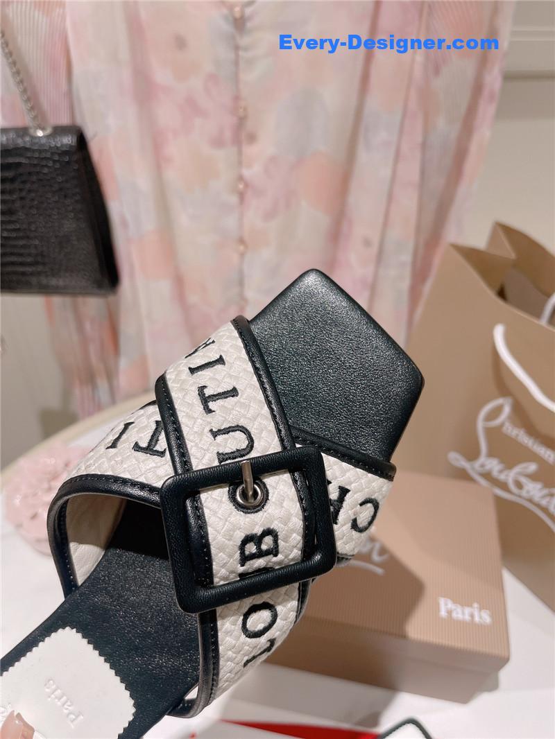 Chr1st1an louboutin 2023 letter new red sole shoes slippers