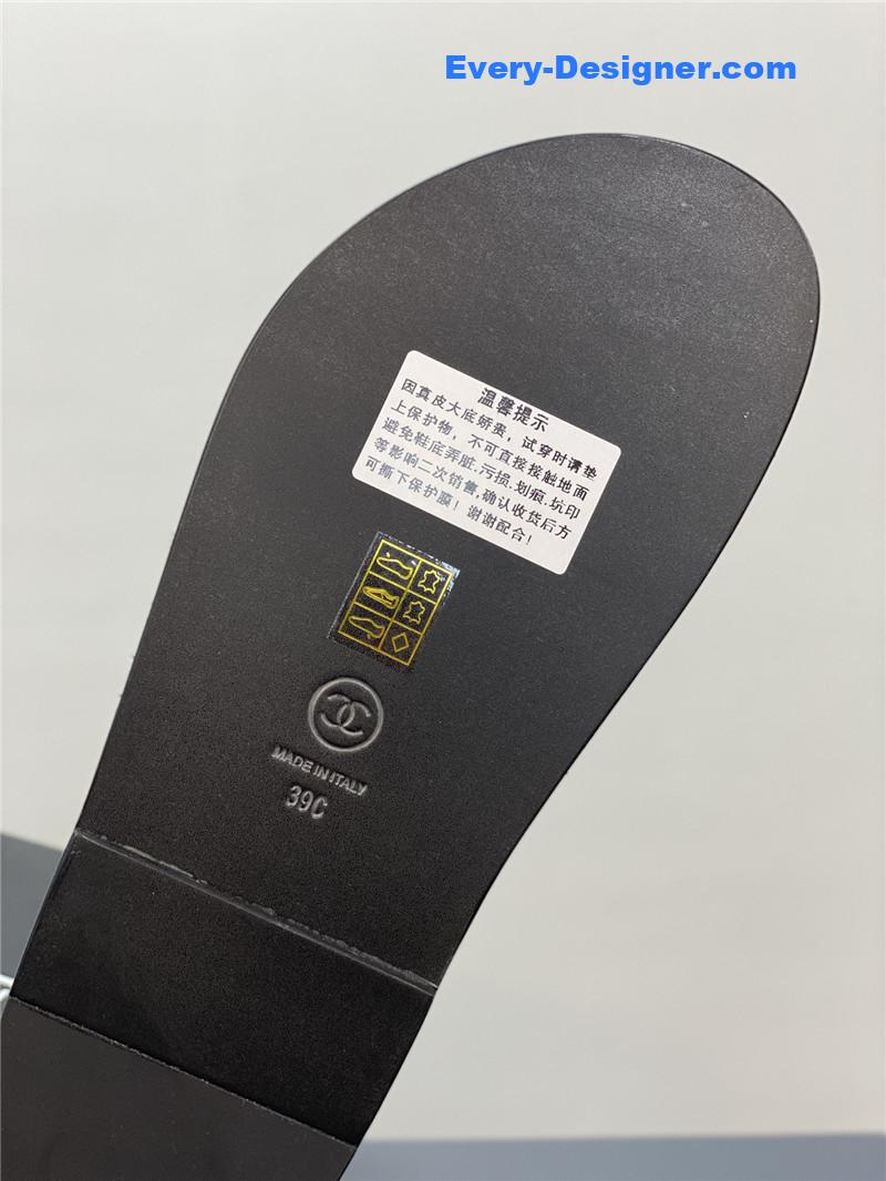 CC classic pearl buckle velcro gold coin sandals