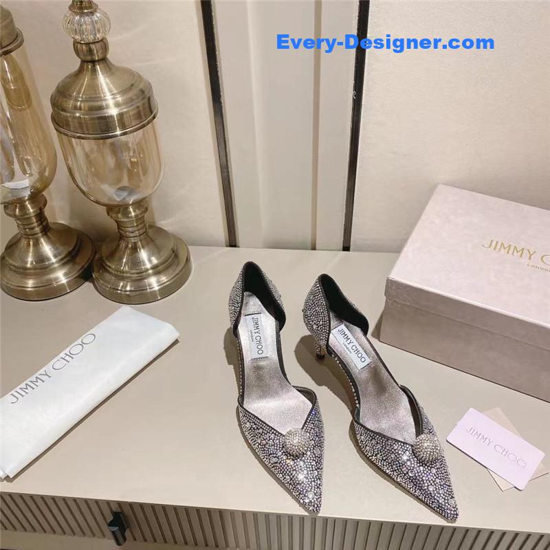 Jimmy Choo diamond wedding shoes