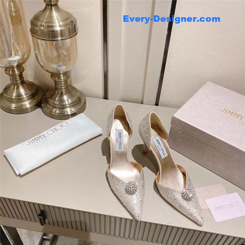 j1m*y ch00 D1am0nd wedding shoes