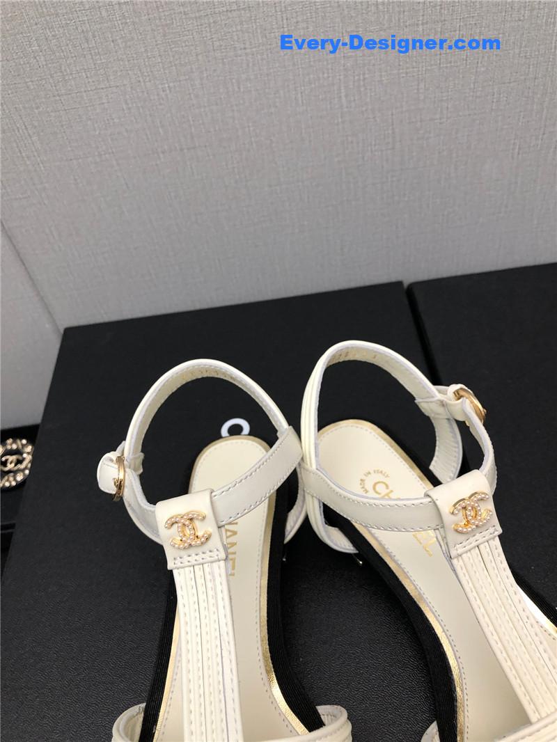 CC new C buckle rhinestone high heels