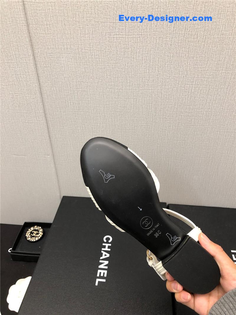 CC new C buckle rhinestone high heels