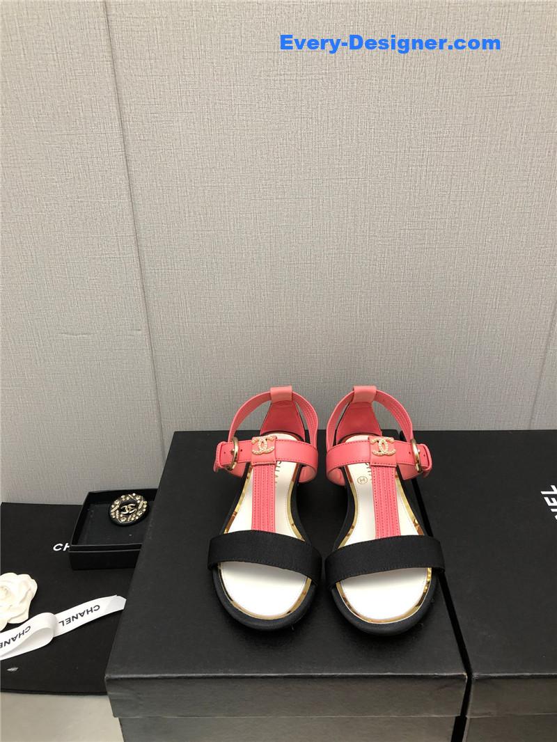 CC new C buckle rhinestone high heels