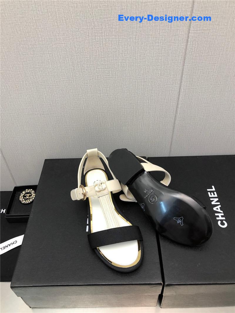 CC new C buckle rhinestone high heels