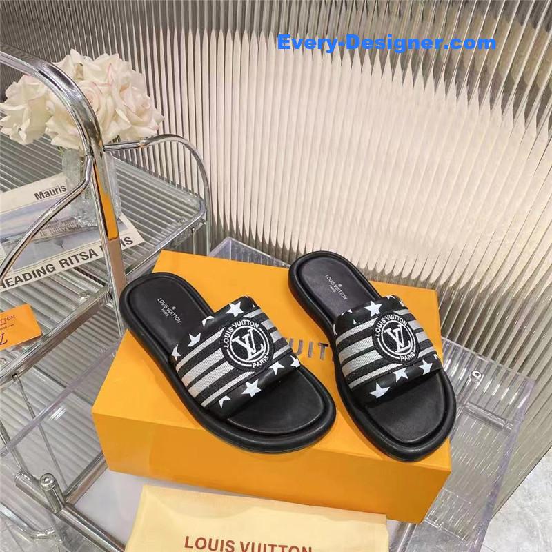 louis vuitton LV counters feature the latest slippers