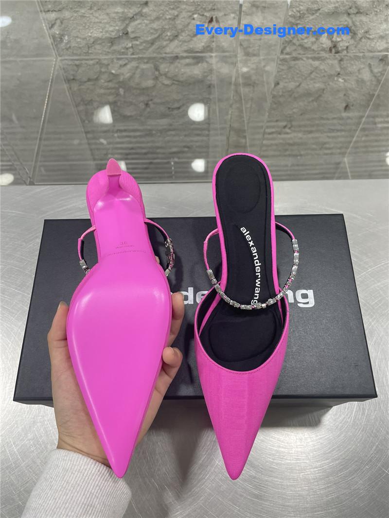 A1exa*der wang pointed toe satin back sandals
