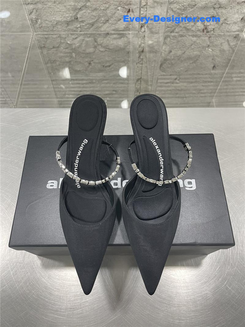 A1exa*der wang pointed toe satin back sandals