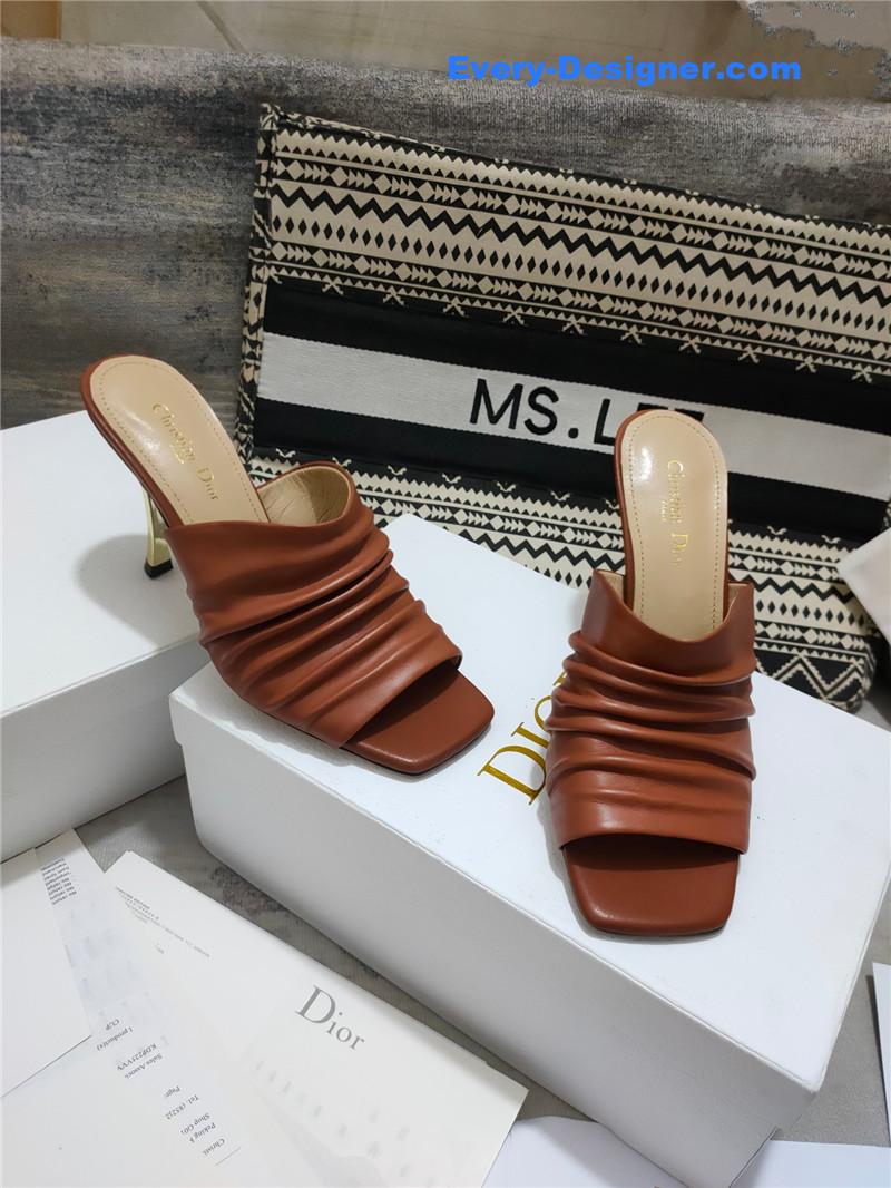 D10r leather high heel sandals