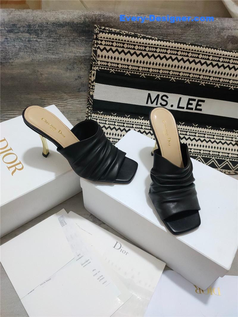 D10r leather high heel sandals