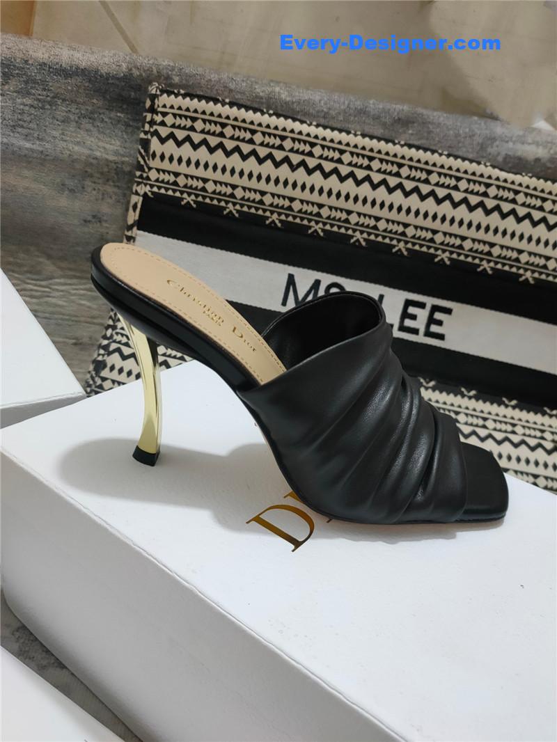 D10r leather high heel sandals