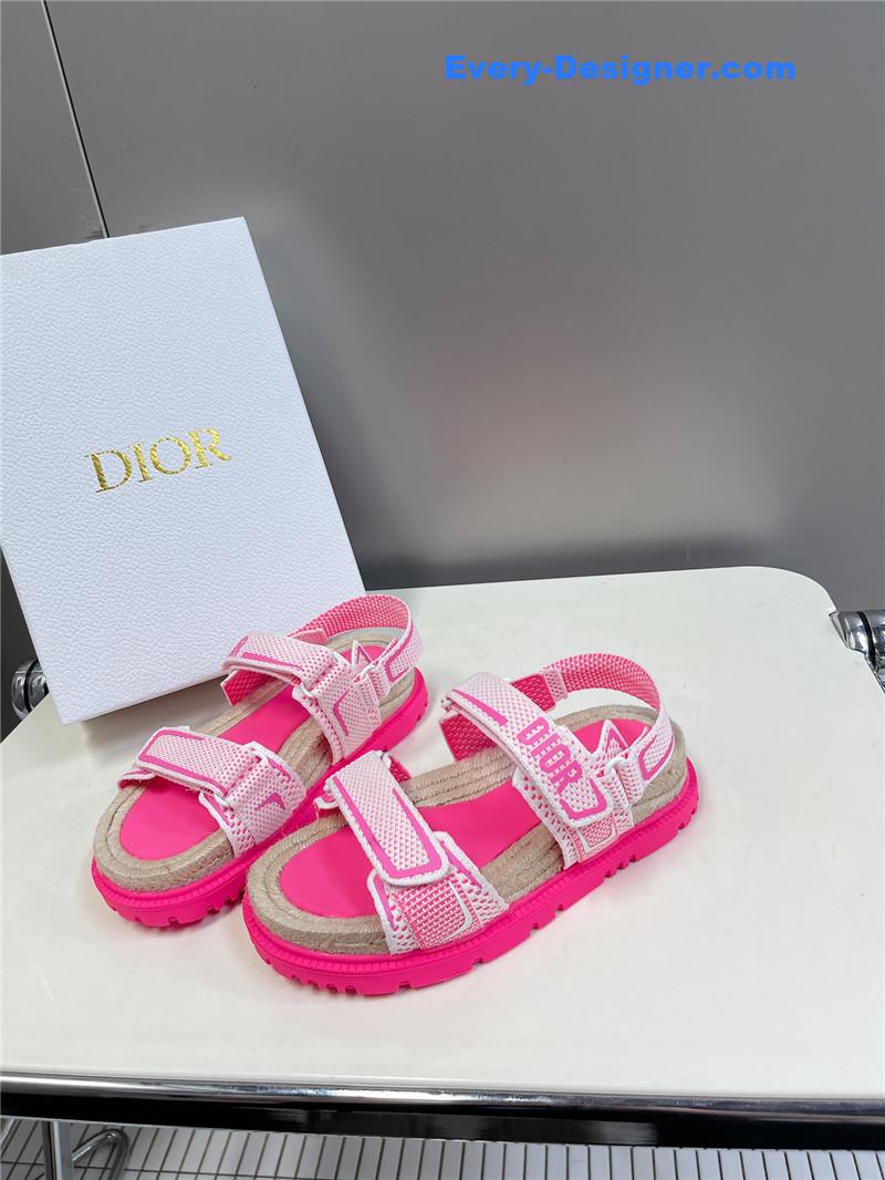 D10r canvas printed espadrilles pink sandals