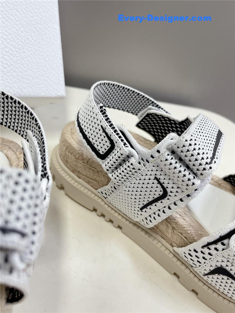 D10r latest velcro hemp rope sandals