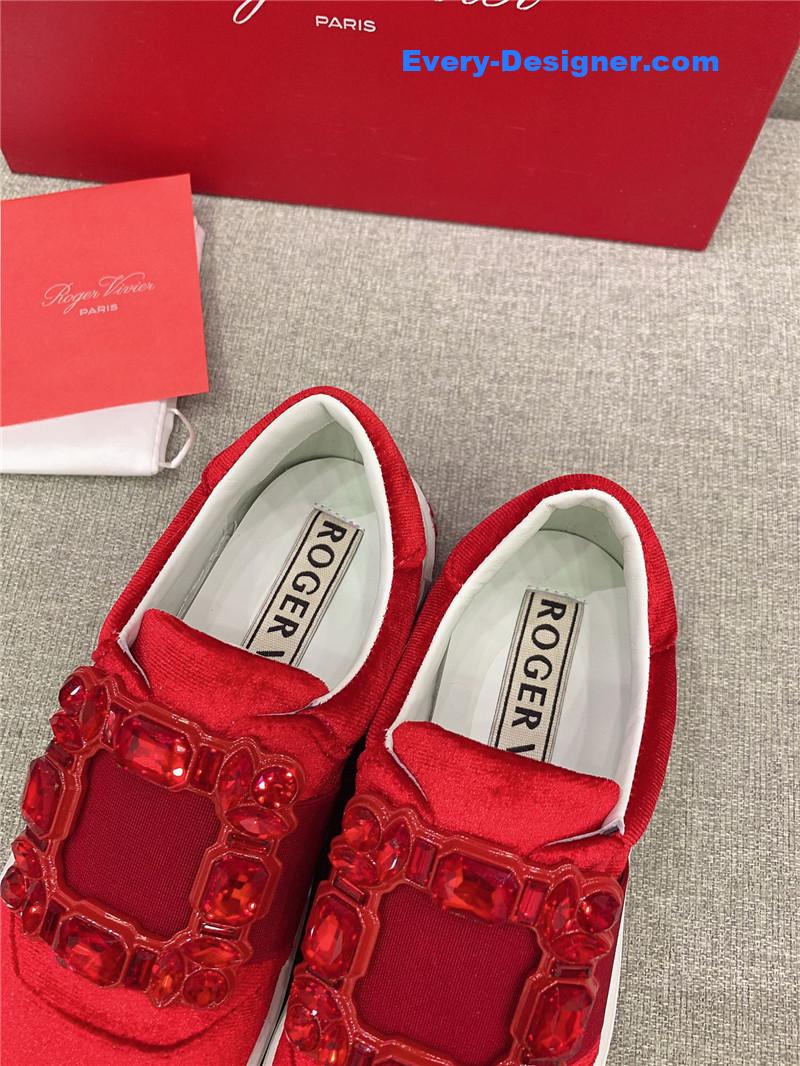 roger vivier new D1am0nd buckle casual shoes